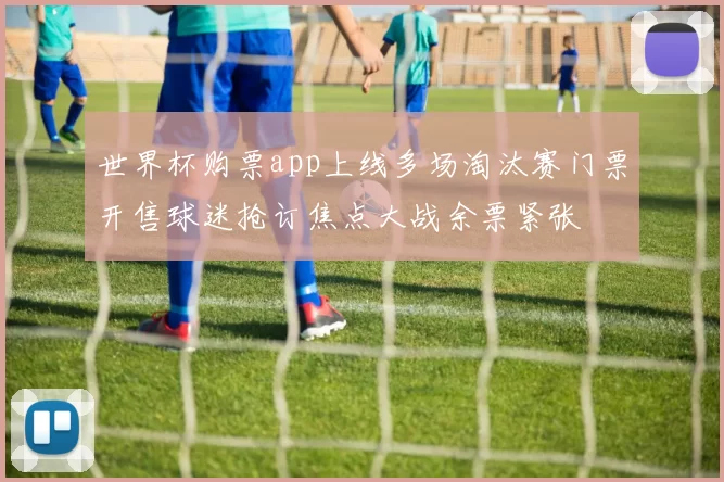 世界杯购票app上线多场淘汰赛门票开售球迷抢订焦点大战余票紧张